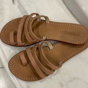 Mystique tan flat sandals
